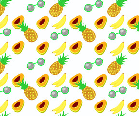 pattern summer party in sunglasses