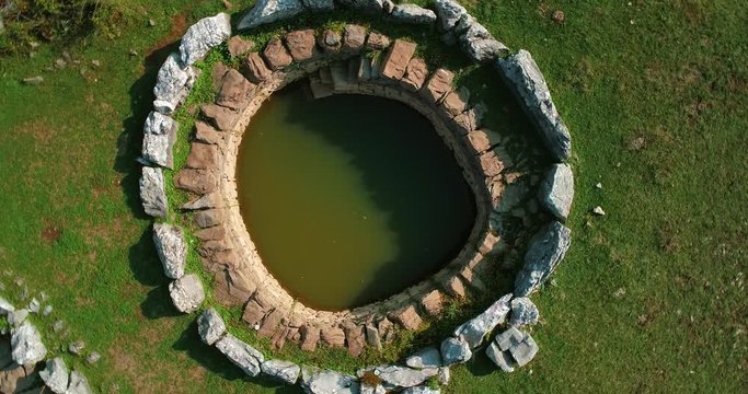Roman wells detail in Rajcice near Split