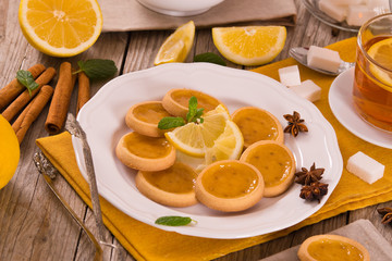 Lemon tartlets. 
