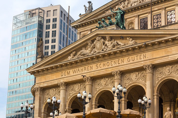 Fototapeta premium old opera frankfurt am main germany