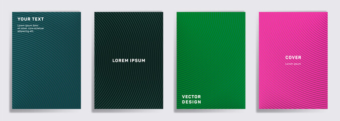 Radial semicircle geometric lines patterns.