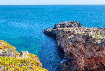 The Boca do Inferno cliff formation in Cascais , Portugal