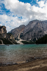 Obraz premium Lago di Braies, Dolomiti, Italia