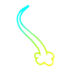 Naklejka premium cold gradient line drawing cartoon expression bubble