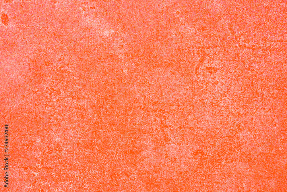 Wall mural orange plastic dirty background texture