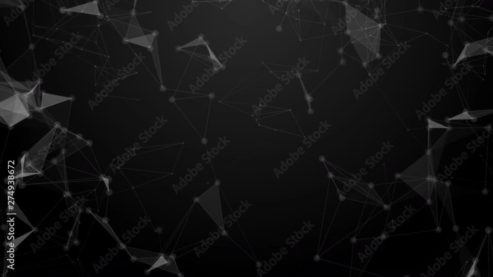 Poster Abstract black and white plexus technology connects and science concept background futuristic network background