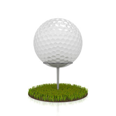 3d render of a golf ball
