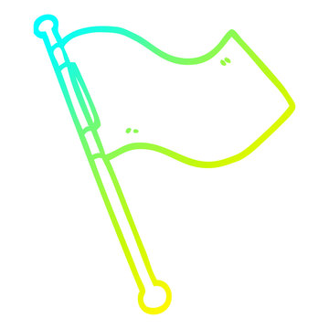 recommend clip art: cold gradient line drawing cartoon white flag waving