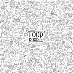 Food Traditional Doodle Icons Sketch Hand Made Design Vector © josepperianes