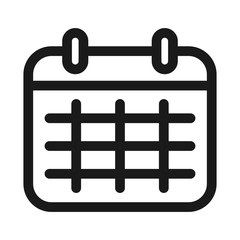 calendar - minimal line web icon. simple vector illustration. concept for infographic, website or app.