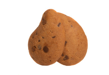 chocolate chip cookies isolated