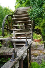 roue à aube, Veules les roses, France