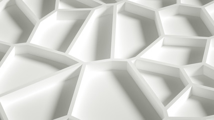 Abstract stone texture white background. 3d illustration, 3d rendering.