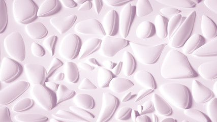 Fototapeta premium Abstract stone texture white background. 3d illustration, 3d rendering.