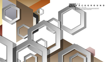 Modern geometric abstract vector templates stone and brick color compositions. Vector illustration