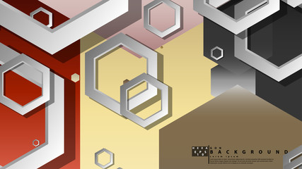 Modern geometric abstract vector templates stone and brick color compositions. Vector illustration
