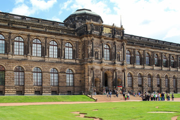 Fototapeta premium zwinger palace in German city of Dresden built in baroque style