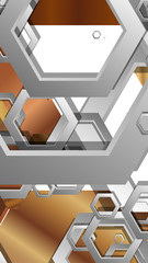 Modern geometric abstract vector templates wood color compositions. Vector illustration