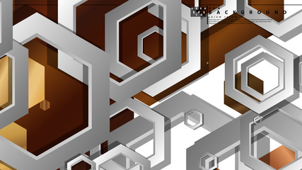 Modern geometric abstract vector templates wood color compositions. Vector illustration