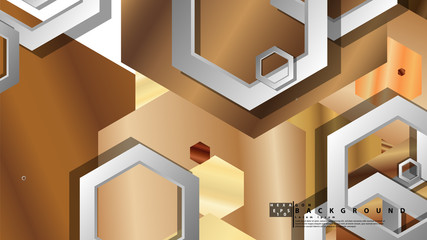 Modern geometric abstract vector templates wood color compositions. Vector illustration