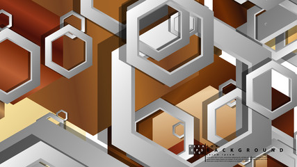 Modern geometric abstract vector templates wood color compositions. Vector illustration