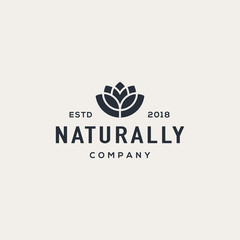 Flower logo design concept. Universal flower logo.
