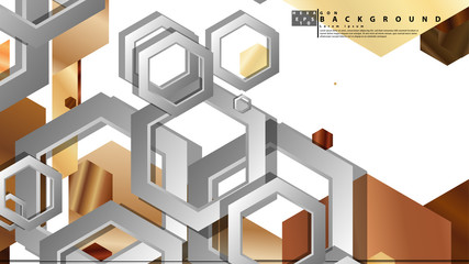 Modern geometric abstract vector templates wood color compositions. Vector illustration