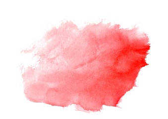 red abstract watercolor strokes.Colorful banner.Bright watercolor background for design