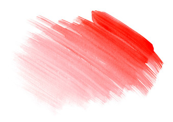 red watercolor abstract strokes on white background.A pattern of watercolor spots for design