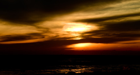 Fototapeta premium Sunrise in Desaru, Malaysia