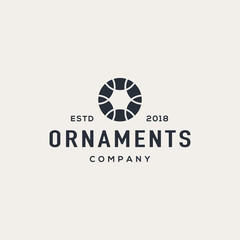 Ornament logo design concept. Universal ornament logo.