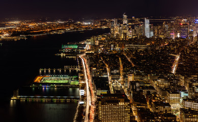 New York city Mid town Aerial