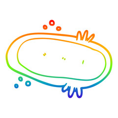 rainbow gradient line drawing cartoon amoeba