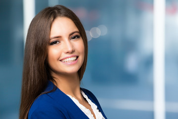 Young beautiful businesswoman