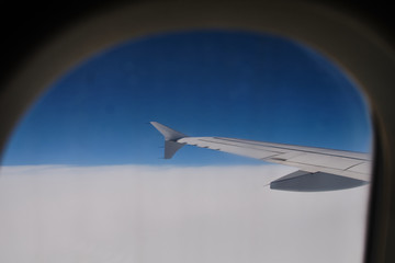 Naklejka na ściany i meble View from the airplane window