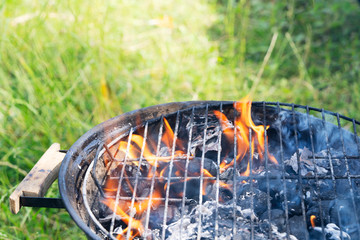 Barbecue Fire Grill close-up