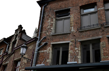 Fototapeta na wymiar Old buildings from downtown, in Antwerp, Belgium