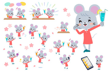Obraz premium animal mouse girl