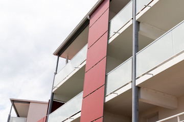 Balconies Reflect Light modern apartment building
