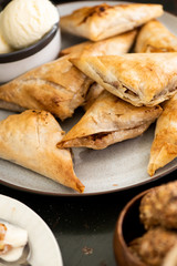Phyllo Pastry with Ice Cream