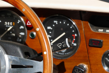 classic car interior