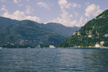 Panoramic view of Lake Como (Lago di Como)