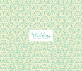 Elegant single line seamless pattern