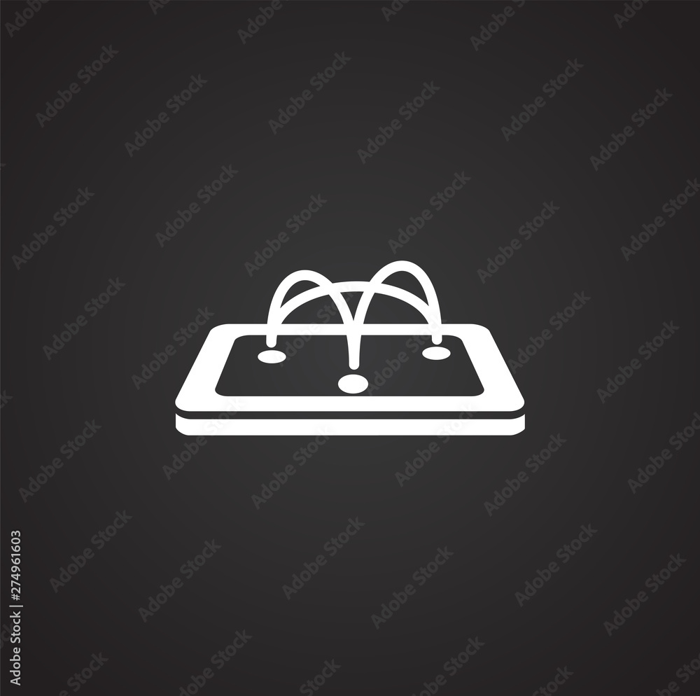 Poster geolocation related icon on background for graphic and web design. simple illustration. internet con