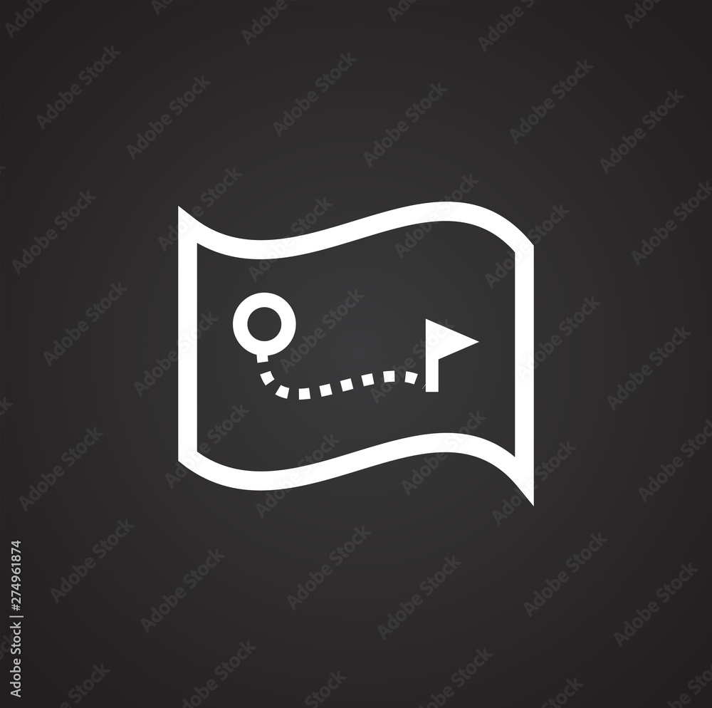 Poster geolocation related icon on background for graphic and web design. simple illustration. internet con