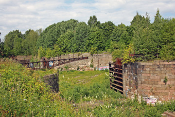 Peter's dock in Kronstadt, Russia