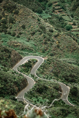 Road to Taganana, Tenerife, Canarias, Spain