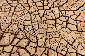 desert. beautiful cracks in the ground. texture