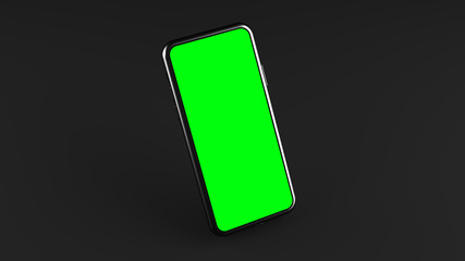 Gadget template for presentations, Trendy smartphone mockups