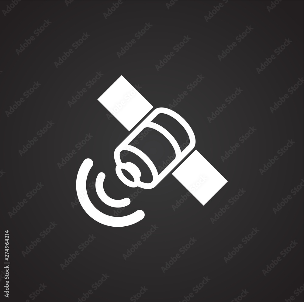 Poster geolocation related icon on background for graphic and web design. simple illustration. internet con